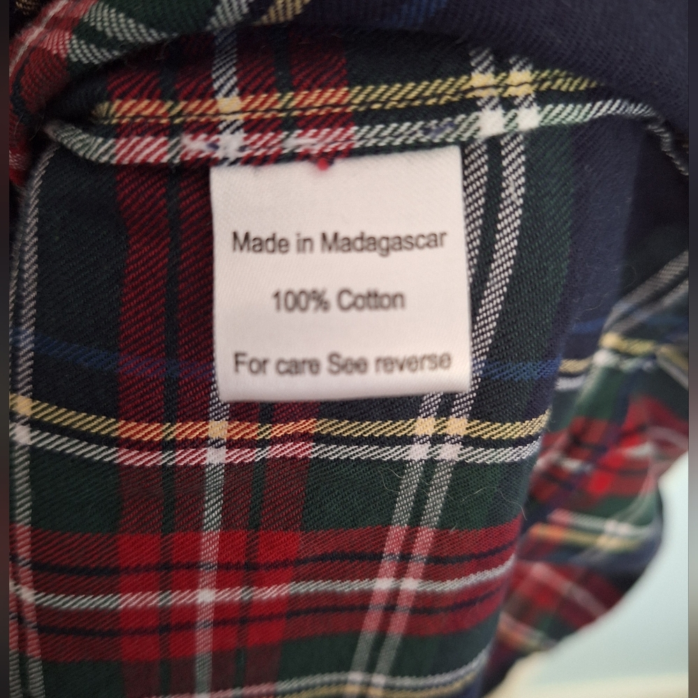 Hill House Plaid Midi Dress - Red and Green - Picture 4 of 4